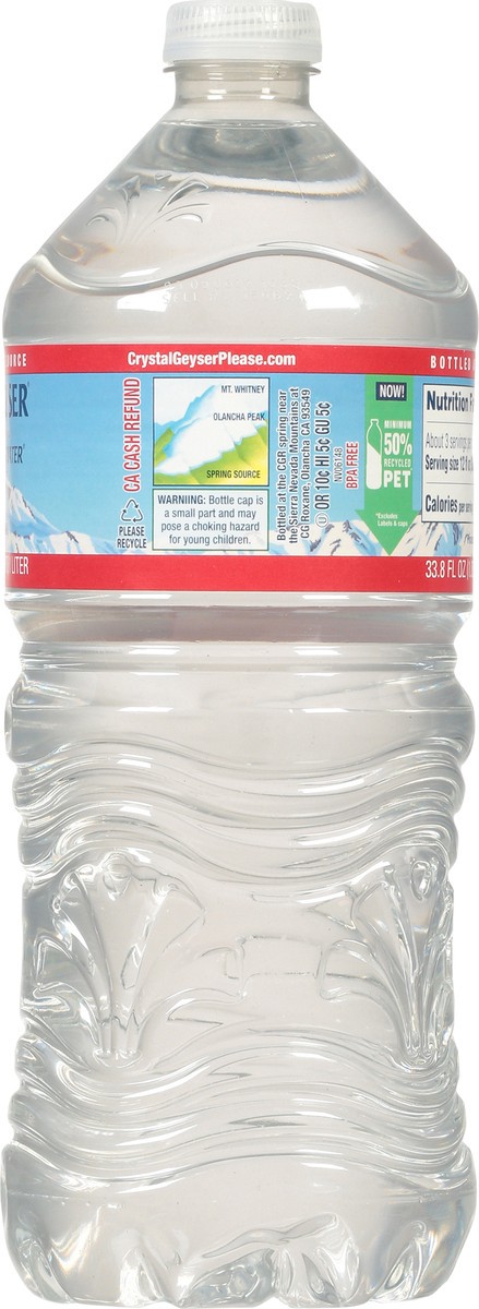 slide 5 of 9, Crystal Geyser Natural Alpine Spring Water 33.8 fl oz, 33 fl oz