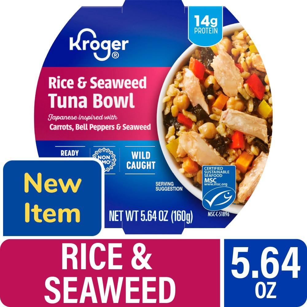 slide 1 of 4, Kroger® Rice & Seaweed Tuna Bowl, 5.64 oz