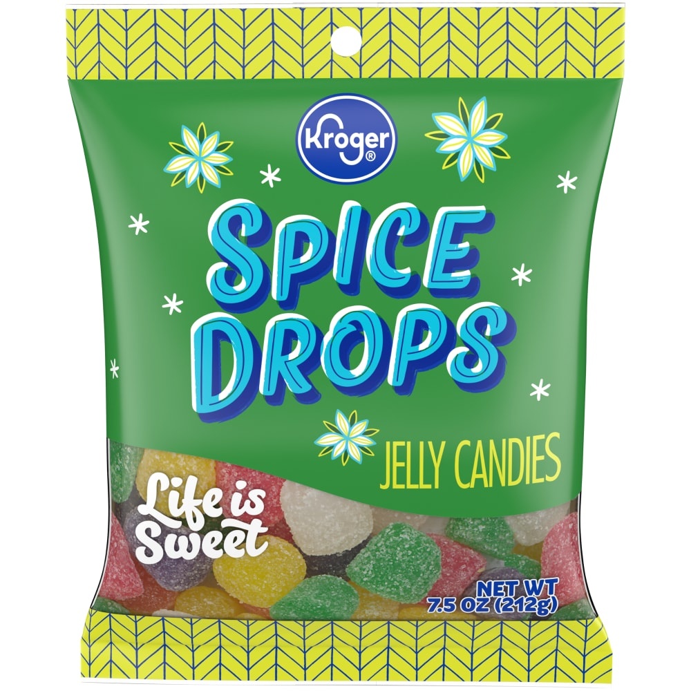 slide 1 of 1, Kroger Spice Drops Jelly Candies, 7.5 oz