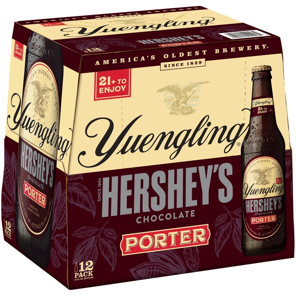 slide 1 of 1, Yuengling Hershey's Chocolate Porter Beer 12 - 12 fl oz Bottles, 12 ct; 12 oz