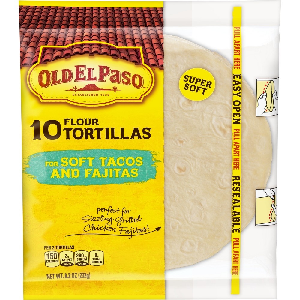Old El Paso Soft Tacos & Fajitas Shells 10 ct; 8.2 oz Shipt