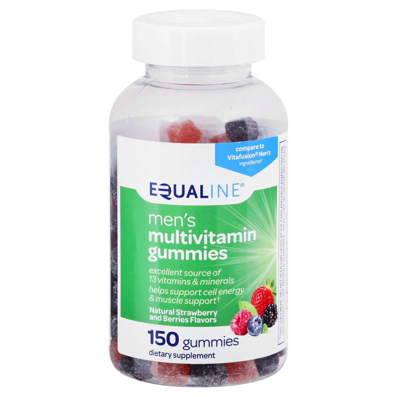 slide 1 of 1, Equaline Mens Gummy Vitamins, 150 ct