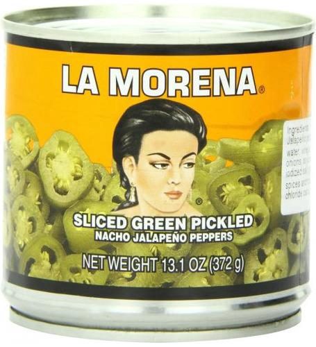slide 1 of 1, La Morena Jalapeno Peppers - Sliced Green Pickled Nacho, 13 oz