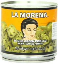 La Morena Sliced Green Pickled Jalapeno Peppers