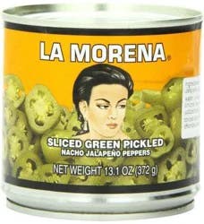 La Morena Sliced Green Pickled Jalapeno Peppers