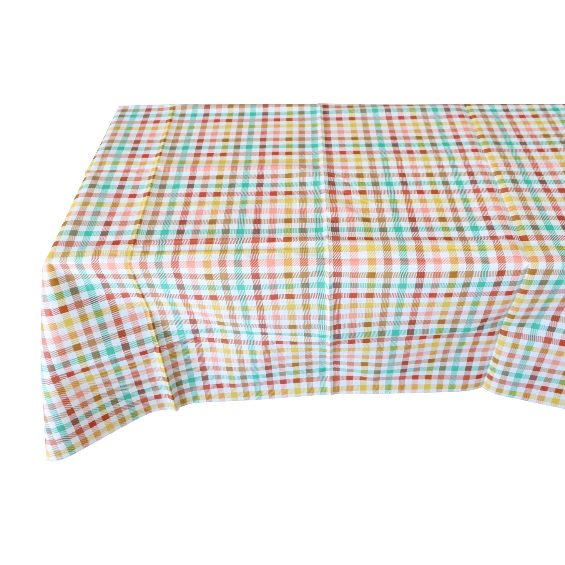 slide 3 of 3, 70" Multicolor Plaid Table Cover By Celebrate It, 70 in