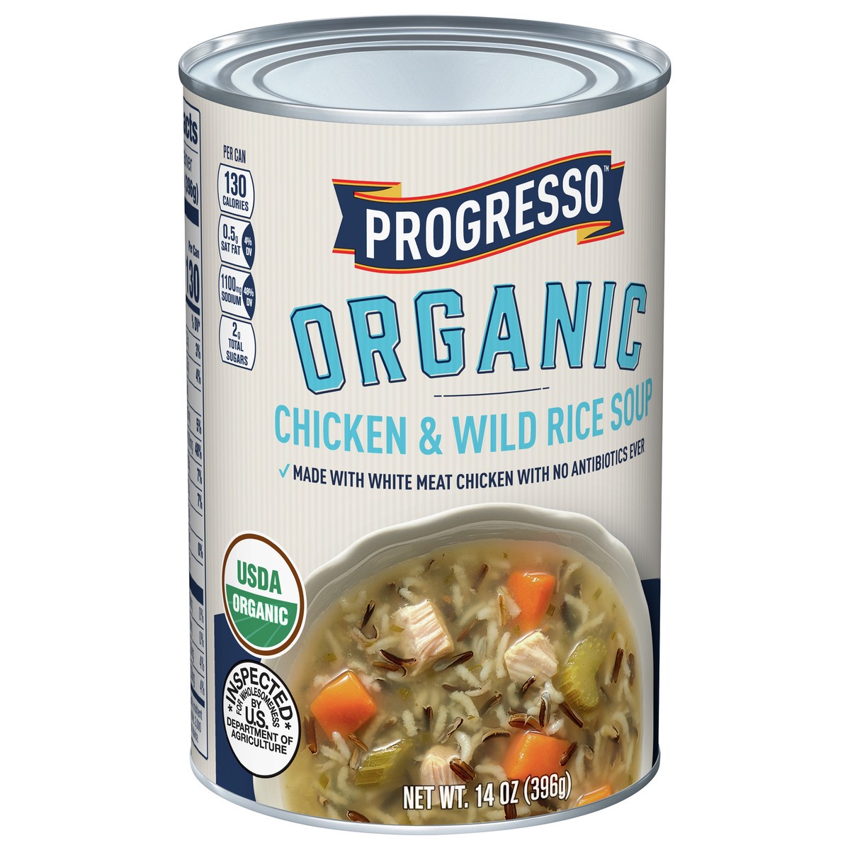 slide 4 of 9, Progresso Organic Chicken & Wild Rice Canned Soup, 14 oz., 14 oz