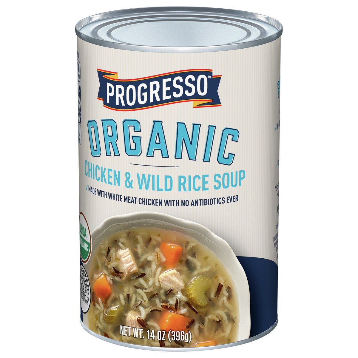 slide 6 of 9, Progresso Organic Chicken & Wild Rice Canned Soup, 14 oz., 14 oz