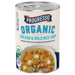 Progresso Organic Chicken & Wild Rice Canned Soup- 14 oz