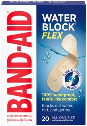 BAND-AID Brand Water Block Flex Adhesive Bandages, All One Size, 20 ct