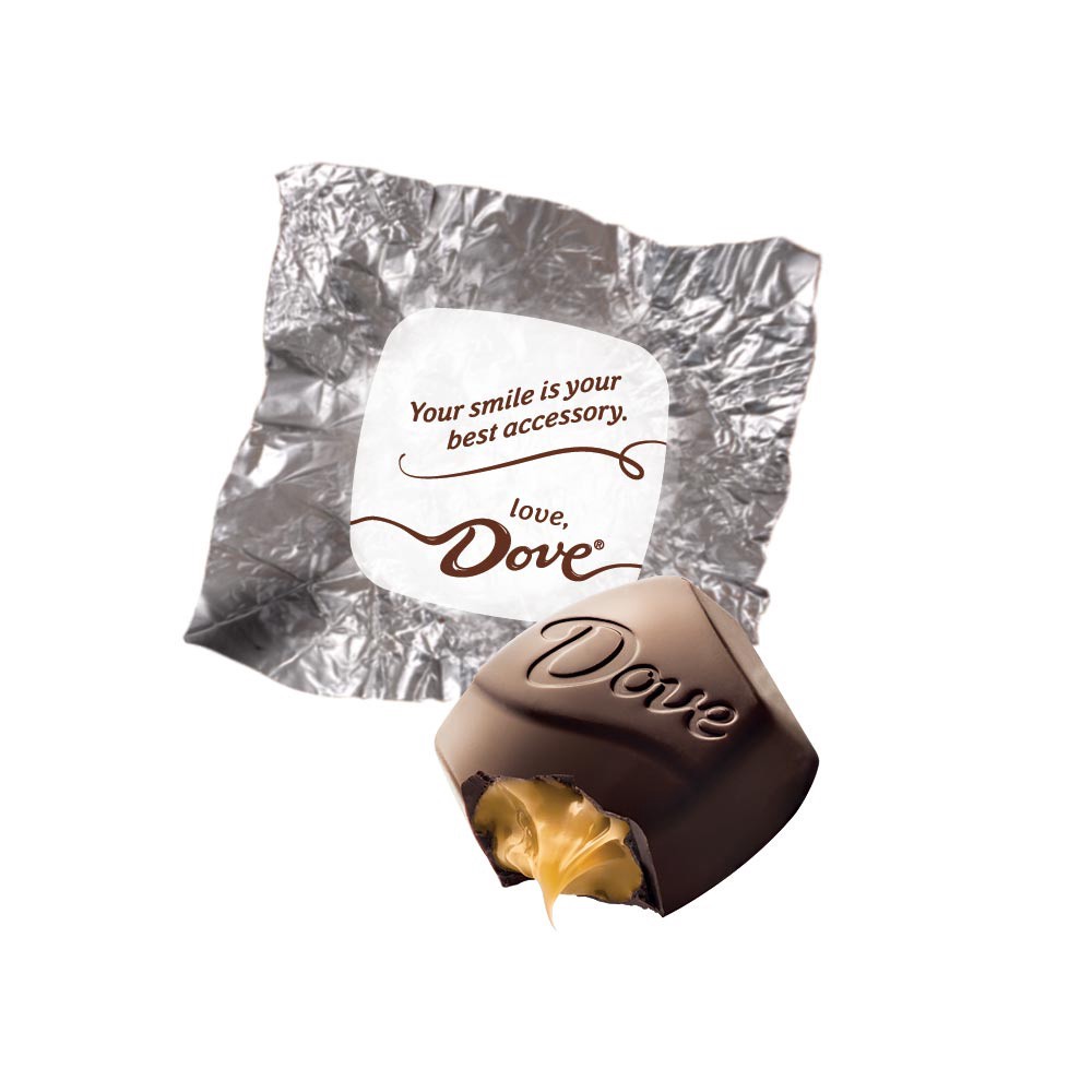 slide 2 of 6, DOVE PROMISES, Dark Chocolate Sea Salt Caramel, 7.94 Oz, 7.94 oz