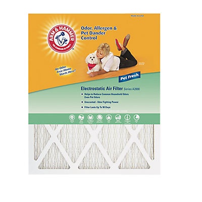 slide 1 of 1, ARM & HAMMER air filter 14 x 30 inches, 14 in x 30 in x 1 in