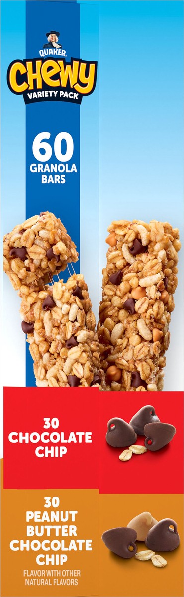 slide 2 of 9, Quaker Chewy Granola Bars Variety 0.84 Oz 60 Count, 60 ct