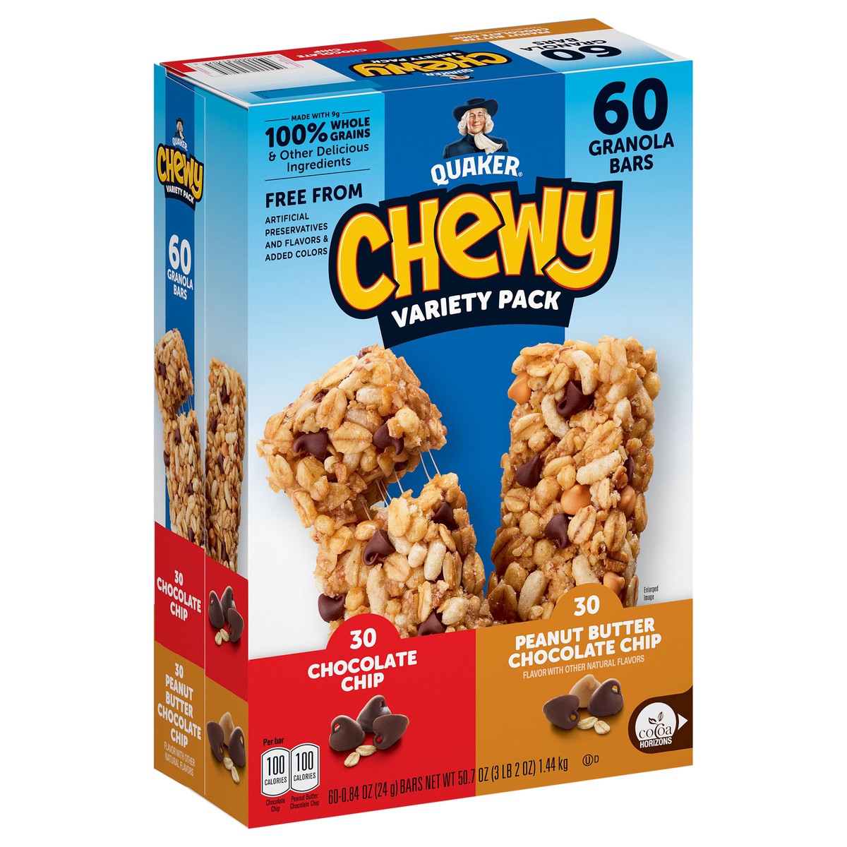 slide 3 of 9, Quaker Chewy Granola Bars Variety 0.84 Oz 60 Count, 60 ct