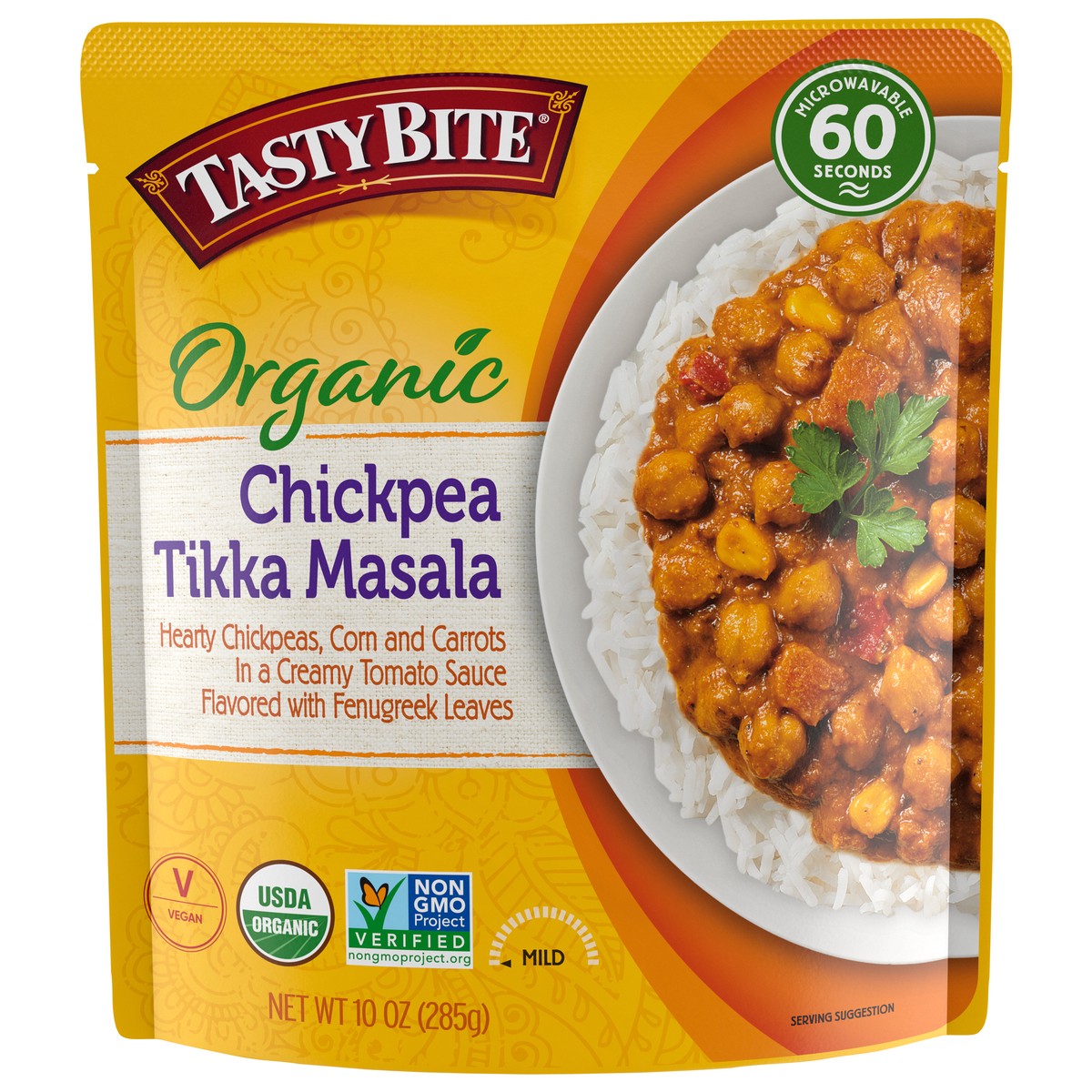 slide 1 of 3, Tasty Bite Chickpea Tikka Masala, 10 oz