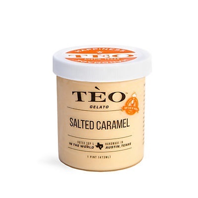 slide 1 of 1, Téo Gelato Salted Caramel Gelato, 16 oz