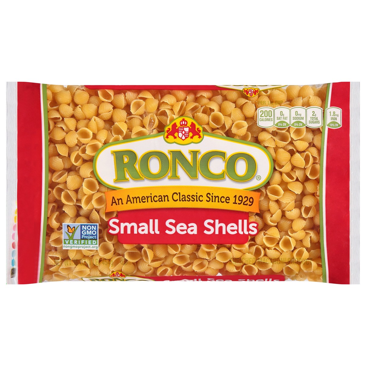 slide 1 of 1, Ronco Small Shells, 16 oz