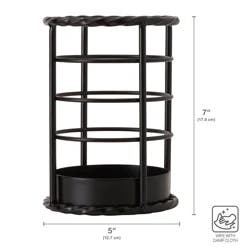 Kamenstein Pfaltzgraff Awara Utensil Holder Black