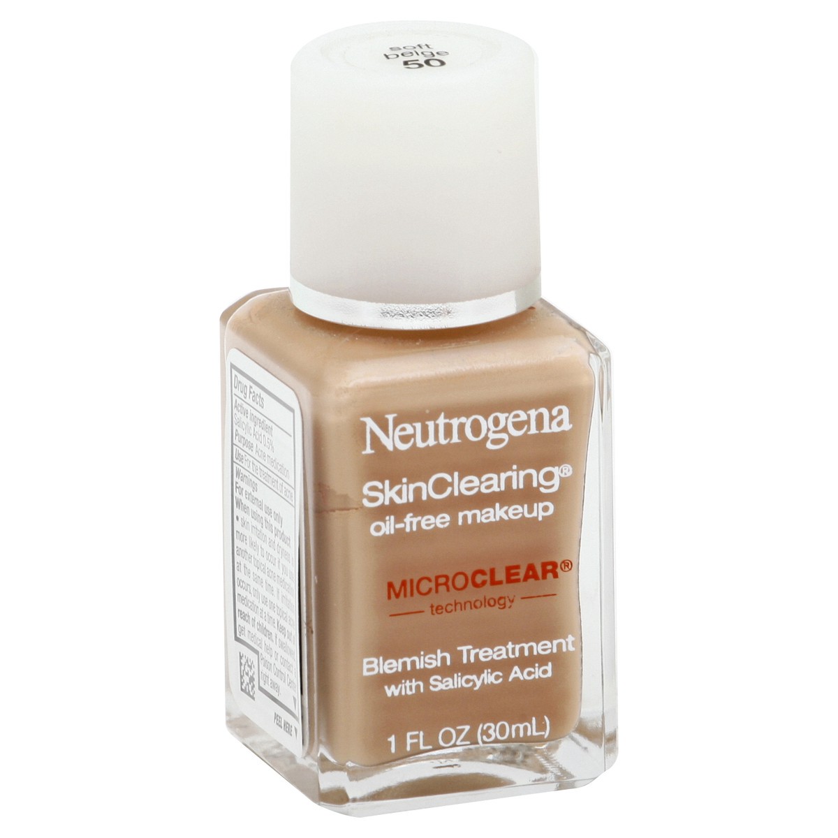 slide 9 of 9, Neutrogena Skin Clearing Liquid Makeup - 50 Soft Beige, 1 fl oz