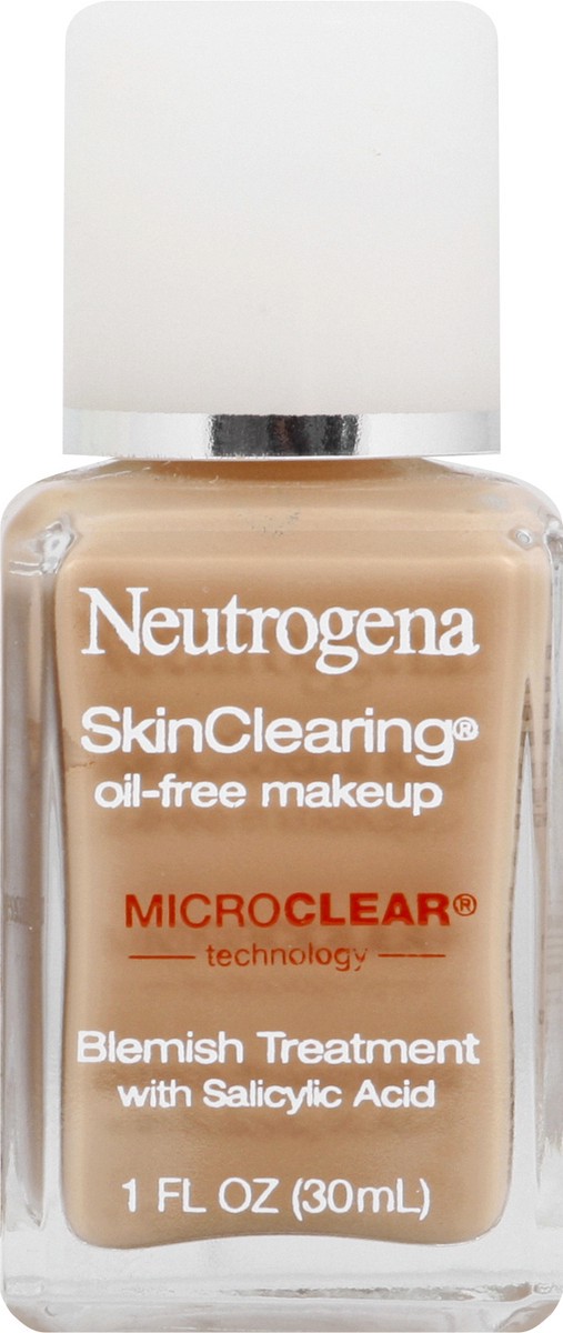 slide 6 of 9, Neutrogena Skin Clearing Liquid Makeup - 50 Soft Beige, 1 fl oz