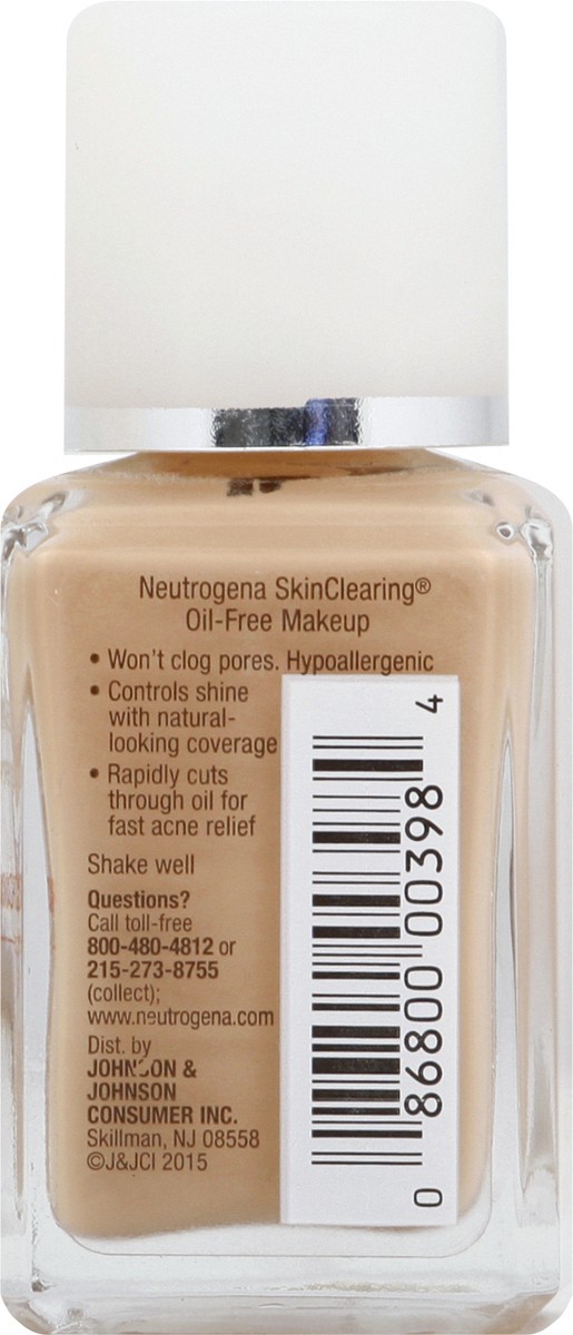 slide 2 of 9, Neutrogena Skin Clearing Liquid Makeup - 50 Soft Beige, 1 fl oz