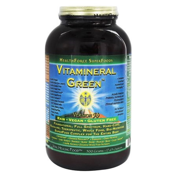 slide 1 of 1, Healthforce Vitamineral Green Version 5.3 Powder, 17.65 oz