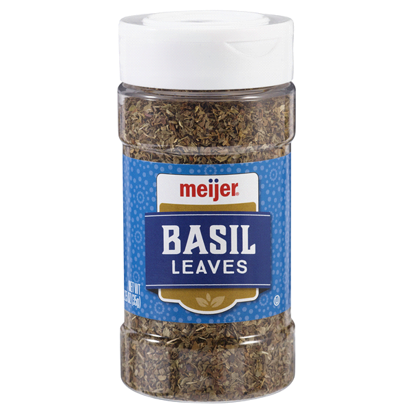 slide 1 of 1, Meijer Basil Leaves, 1.25 oz