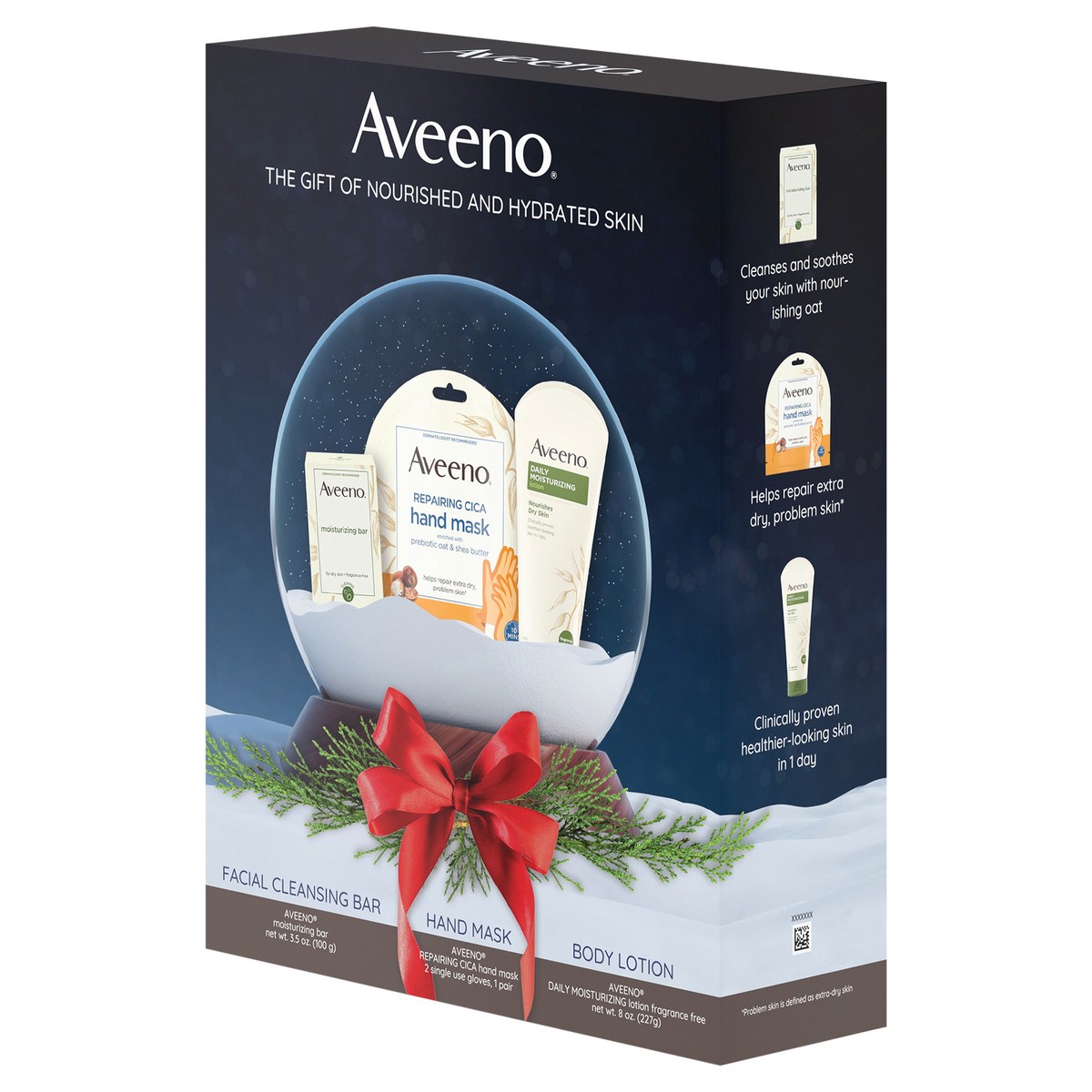 slide 13 of 13, Aveeno Holiday Hand & Body Skincare Gift Set, 3 items, 1 ct