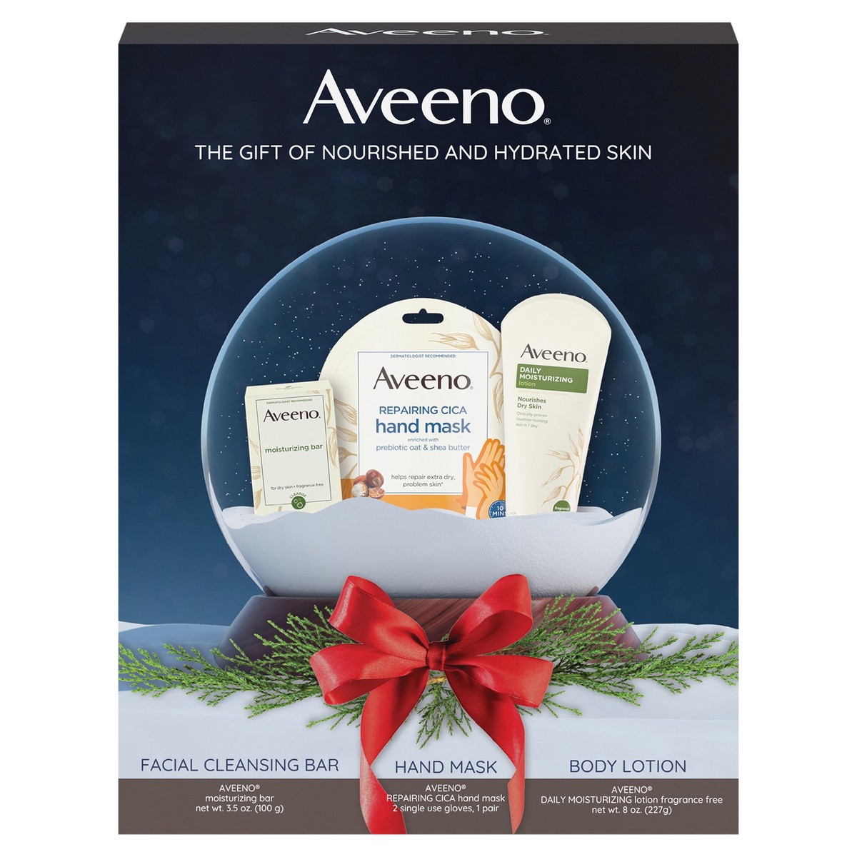 slide 4 of 13, Aveeno Holiday Hand & Body Skincare Gift Set, 3 items, 1 ct