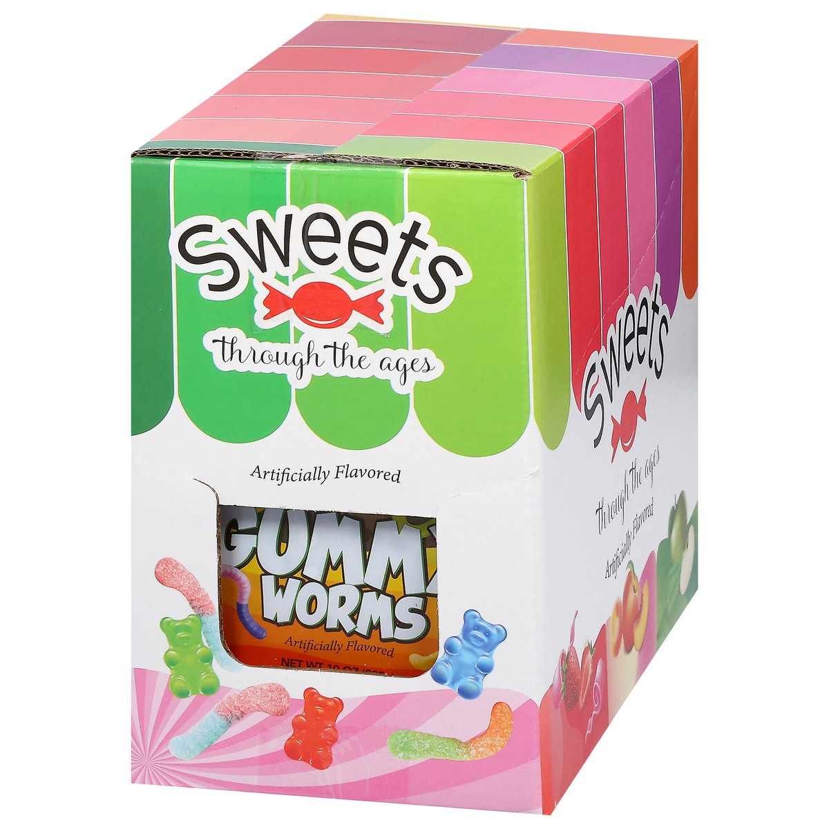 slide 3 of 4, Sweets Tta Tub Gummy Worms 10 Oz, 10 oz