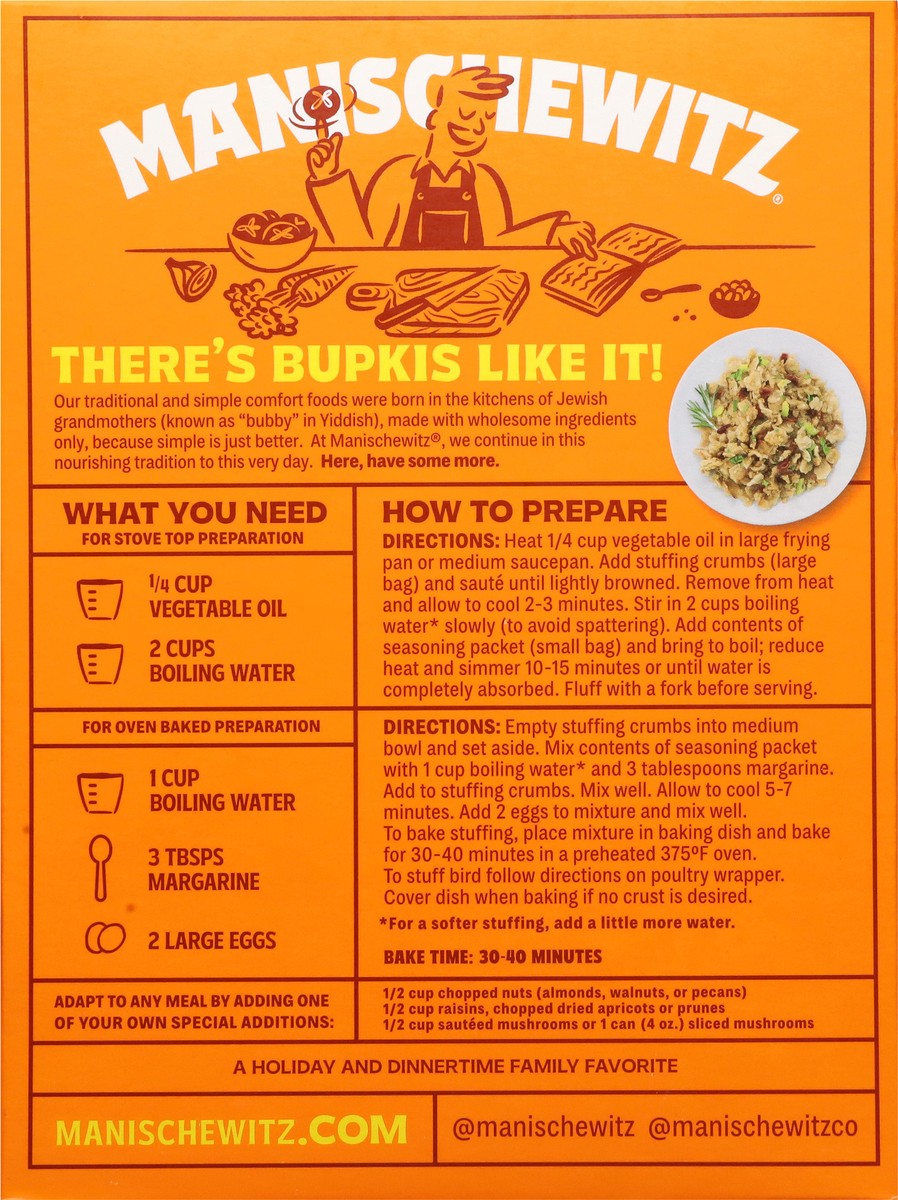 slide 4 of 14, Manischewitz Homestyle Stuffing Mix 6 oz, 6 oz