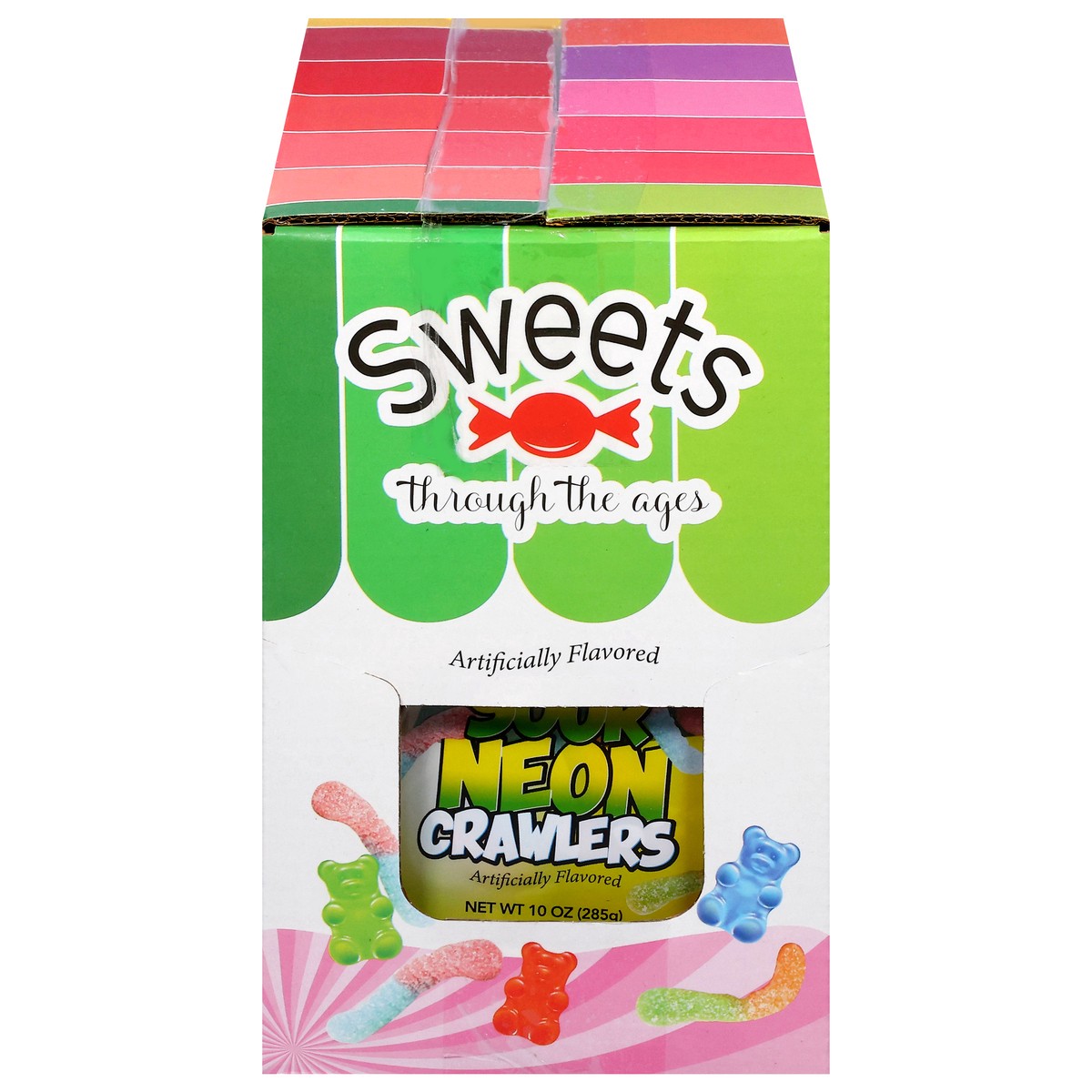 slide 1 of 4, Sweets Tta Tub Gummy Worm Sour 10 Oz, 10 oz