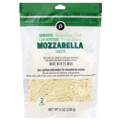 Publix Cheese, Part-Skim, Reduced Fat, Mozzarella, Low-Moisture, Shredded