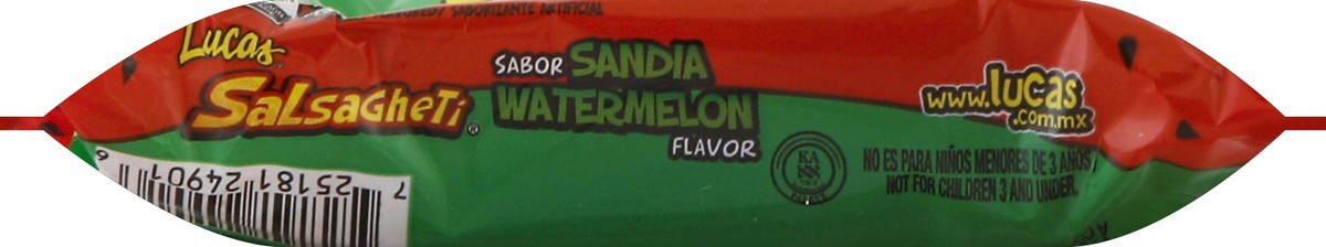 slide 5 of 5, Lucas Skwinkles Salsagheti Watermelon Flavored Candy Strips 0.85 oz, 0.85 oz