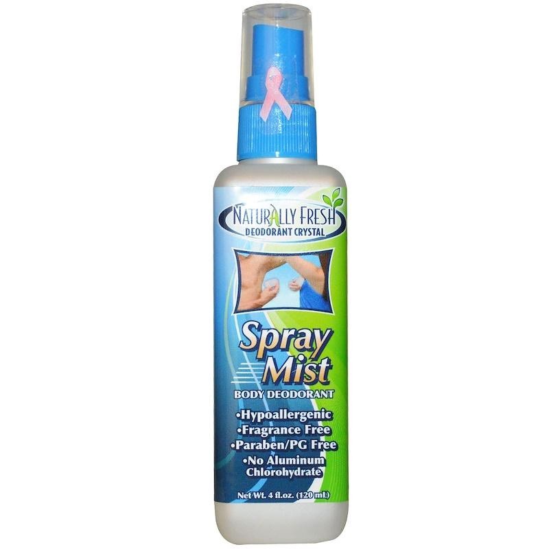 slide 1 of 1, Naturally Fresh Crystal Deodorant Spray, 4 fl oz