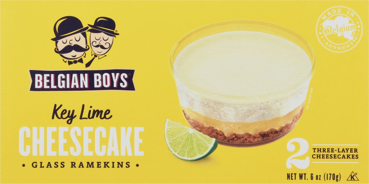 slide 2 of 14, Belgian Boys Key Lime Cheesecake, 6 oz