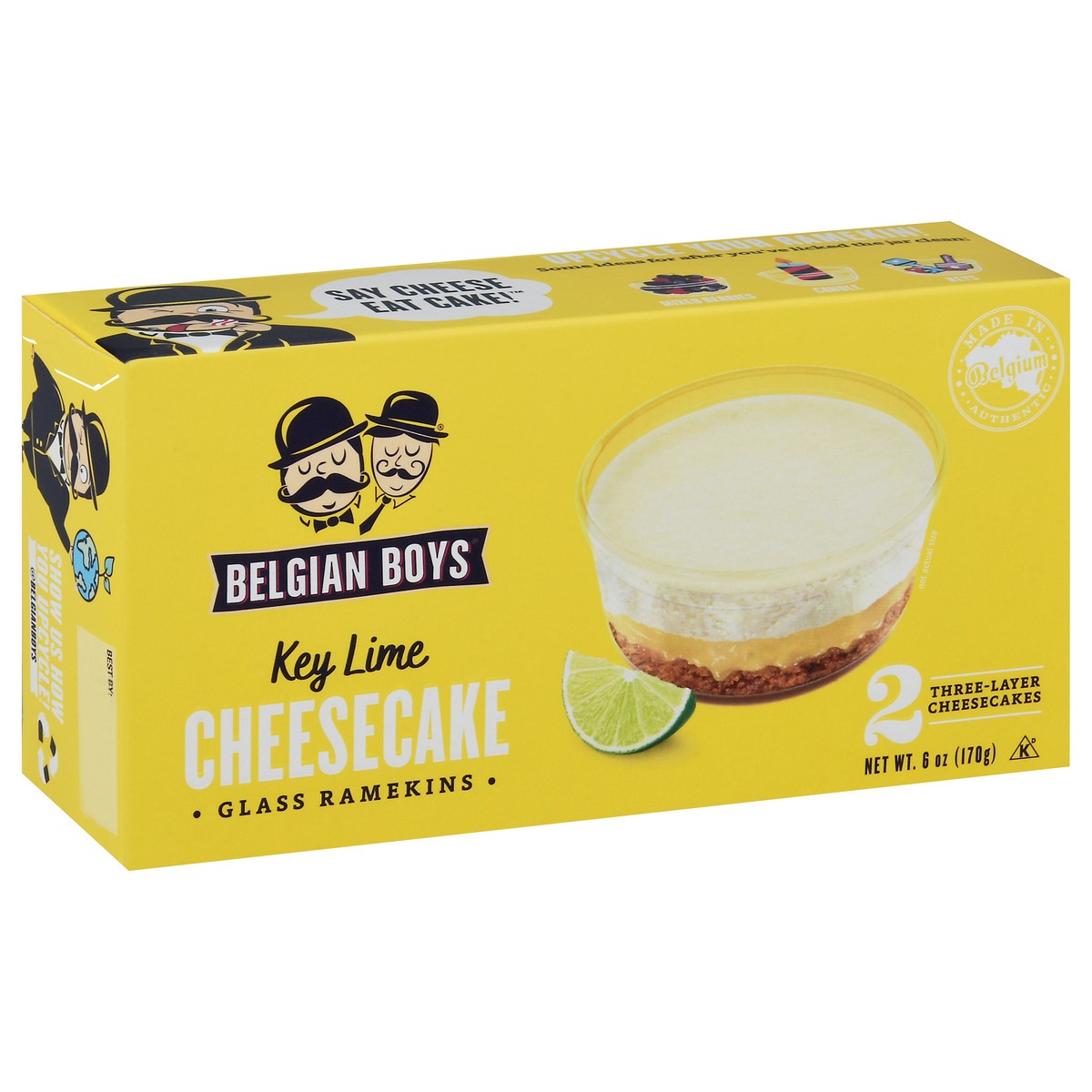 slide 3 of 14, Belgian Boys Key Lime Cheesecake, 6 oz