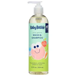 Baby Bubble Shampoo And Body Wash 12 Ounces