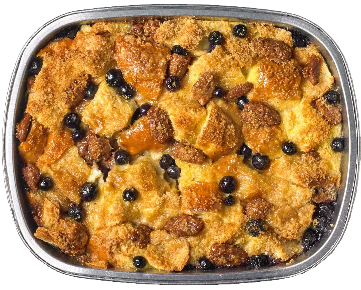 slide 1 of 1, Challah French Toast Casserole With Blueberries & Pecans, serves 4 ct; 6