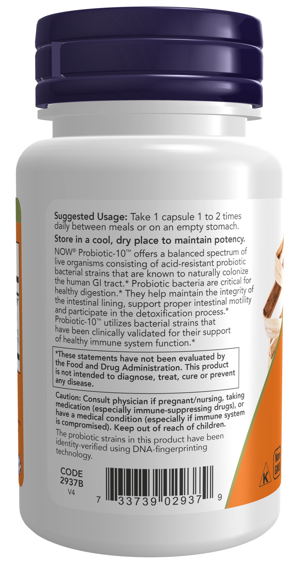 slide 4 of 5, NOW Probiotic-10™ 25 Billion - 30 Veg Capsules, 30 ct