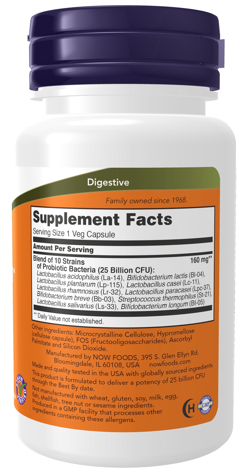 slide 2 of 5, NOW Probiotic-10™ 25 Billion - 30 Veg Capsules, 30 ct