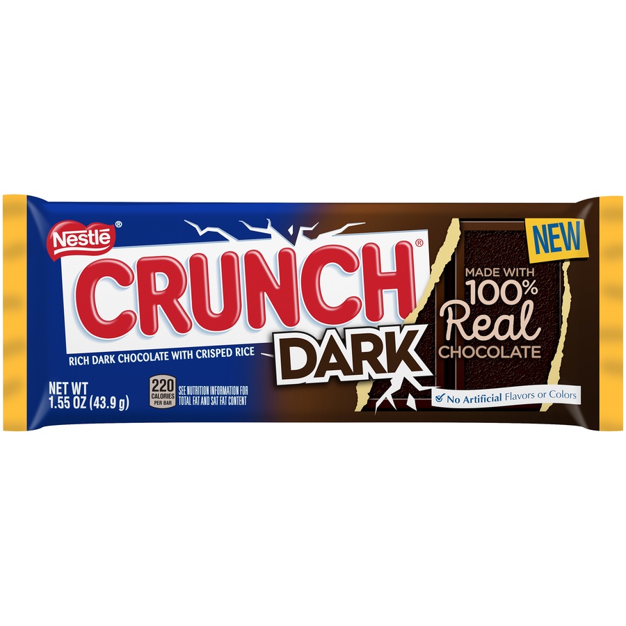 slide 1 of 6, Nestlé Crunch Dark Candy Bar, 1.55 oz