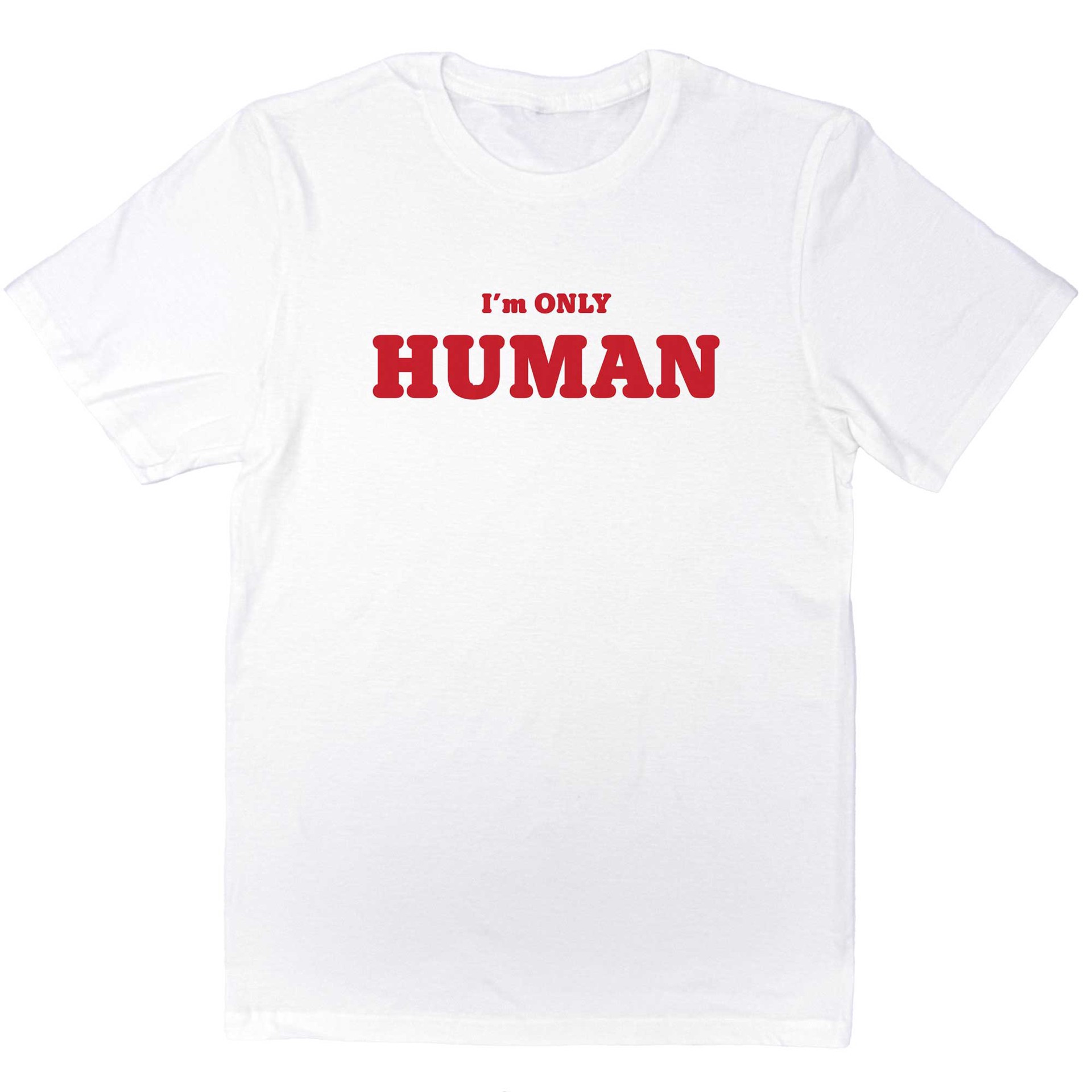 slide 1 of 1, Zanden I'm Only Human Adult T-Shirt, XX-Large, XXL