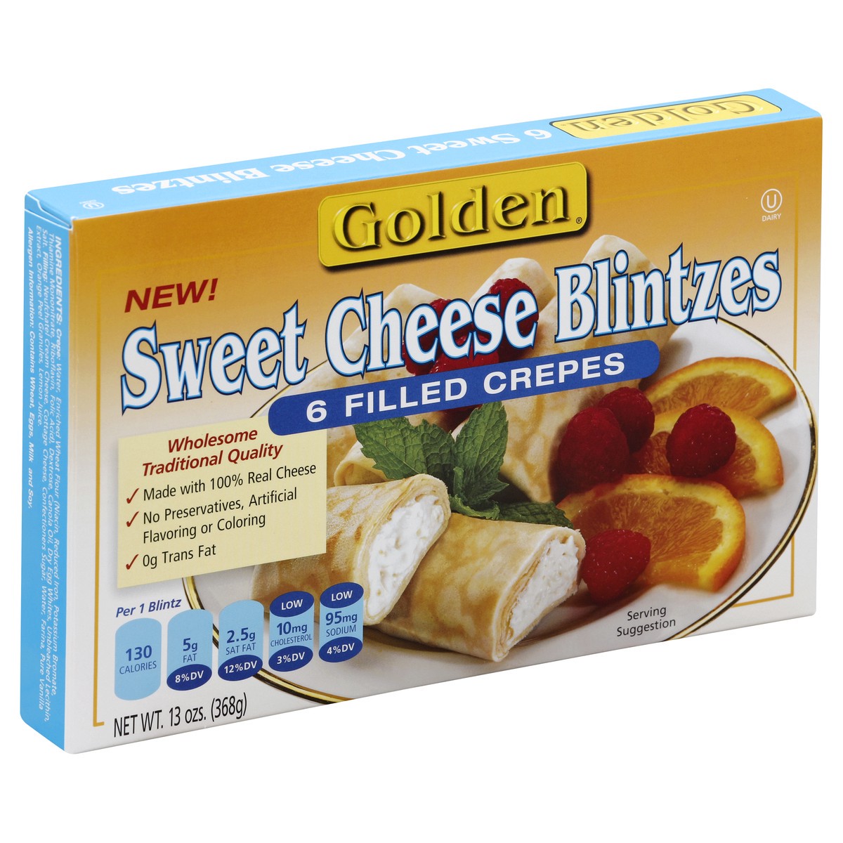 slide 5 of 5, Golden Sweet Cheese Blintzes 6 ea, 6 ct