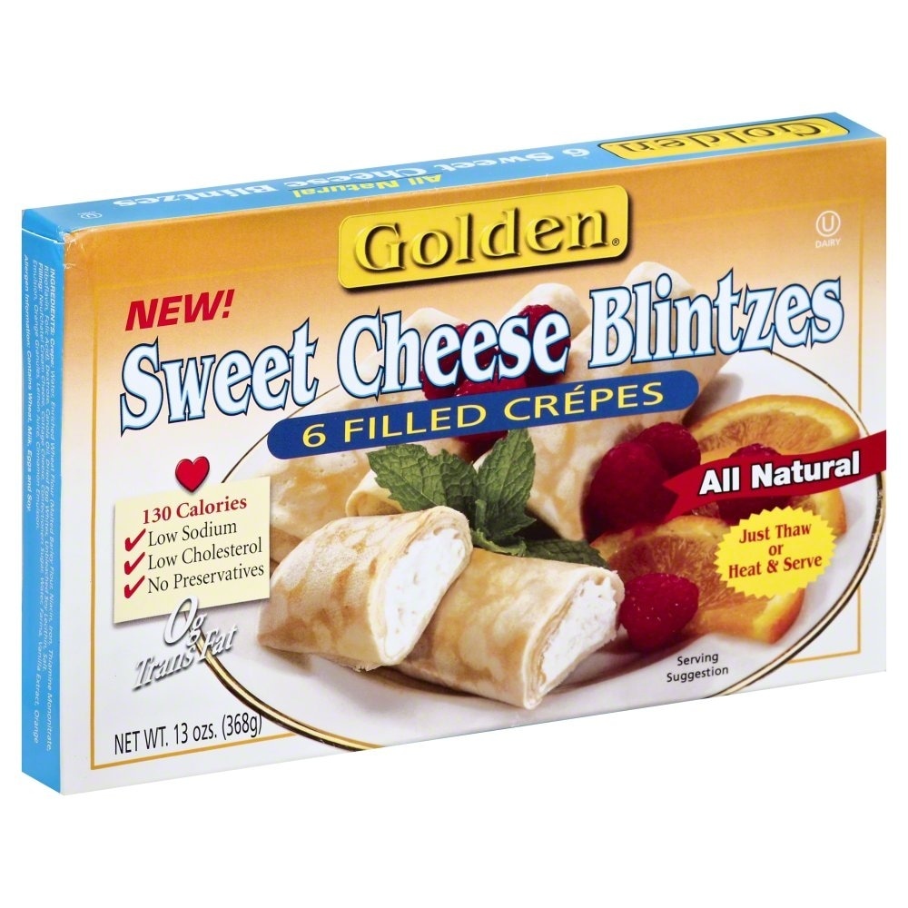 slide 1 of 1, Golden Blintzes Sweet Cheese Filled, 6 ct