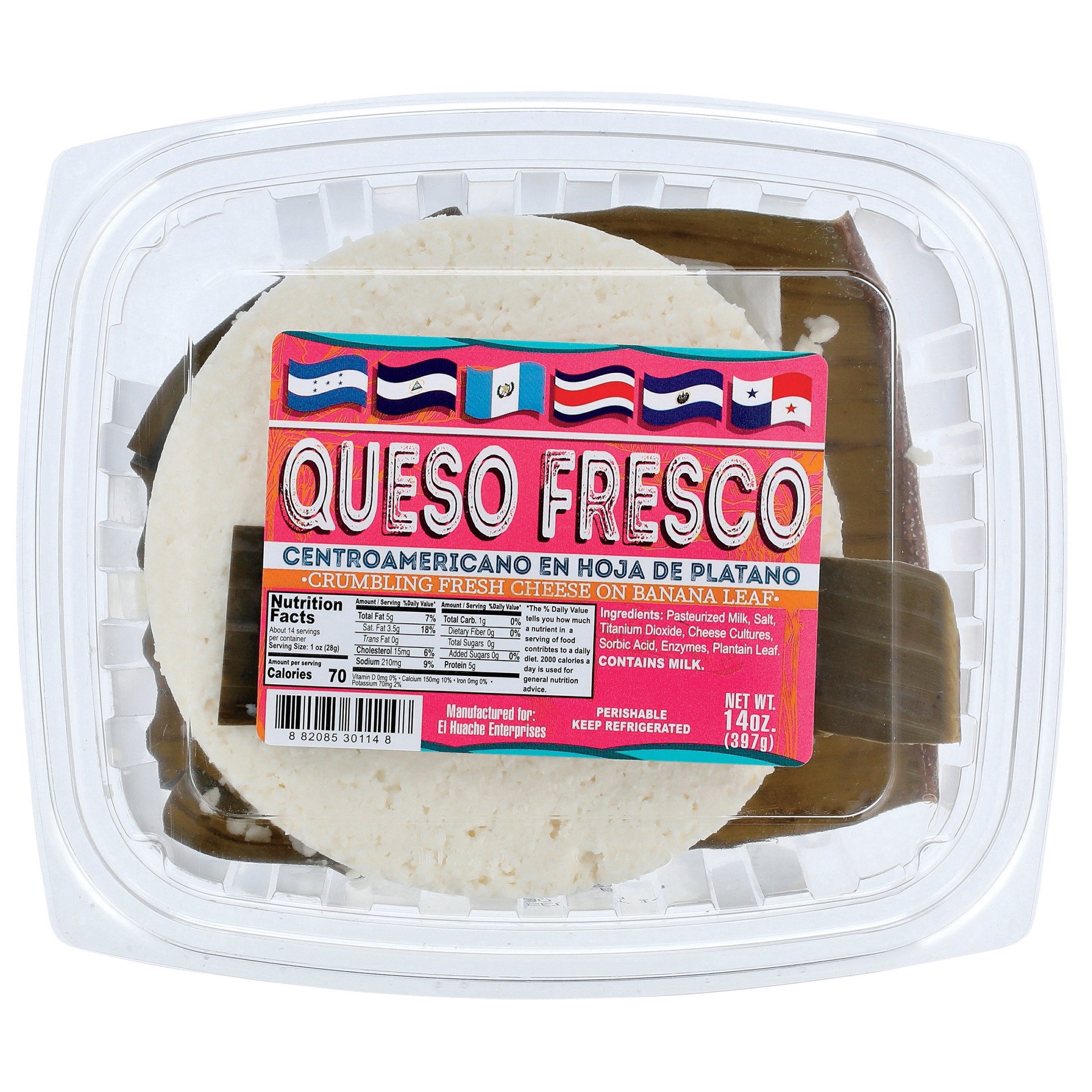 slide 1 of 1, El Huache Queso Fresco Centroamericano, 14 oz