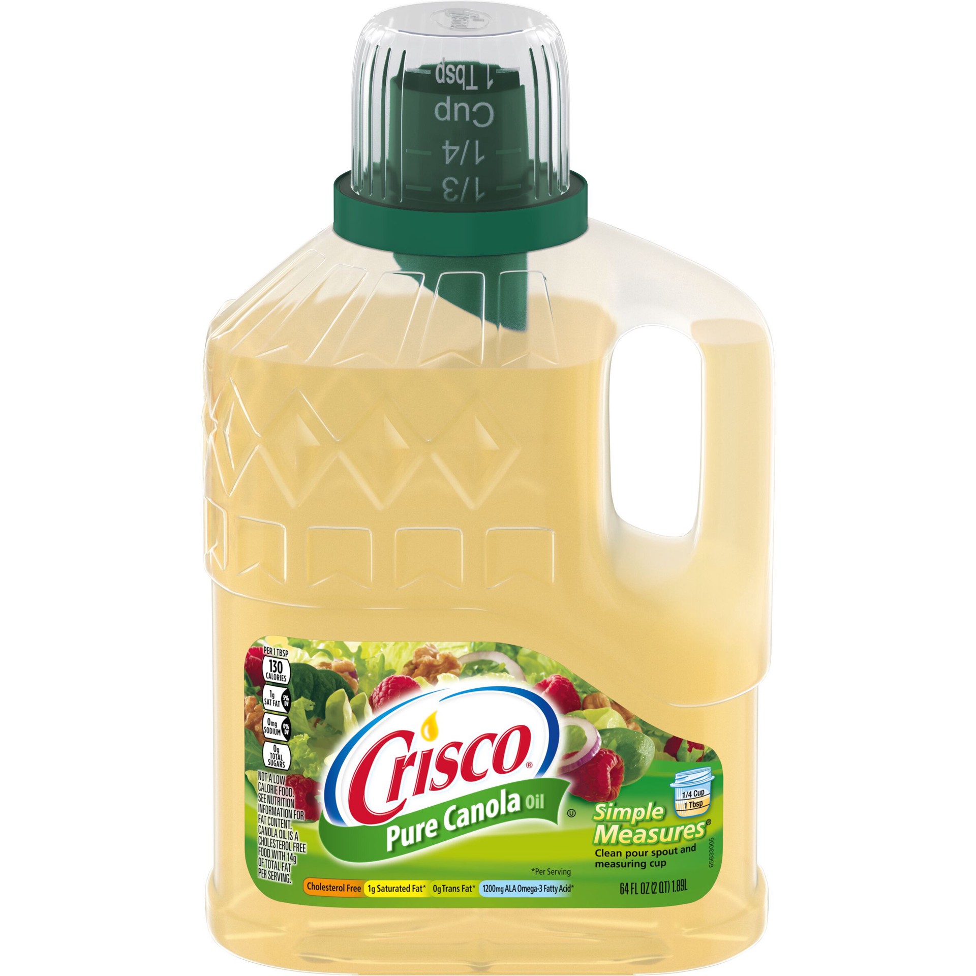 slide 1 of 2, Crisco Pure Canola Oil, 64 oz