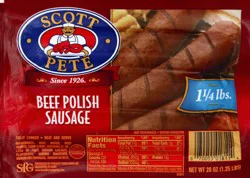 Scott Pete Beef Polish Sausage 20 oz