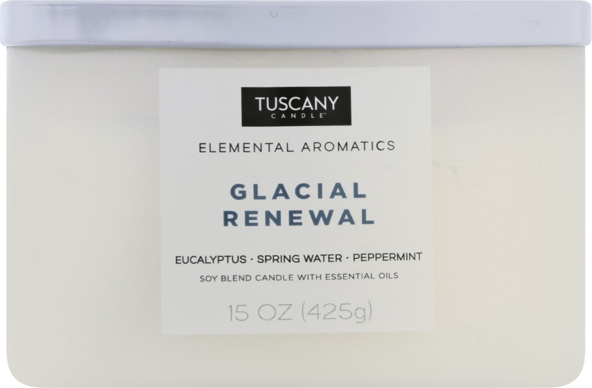 slide 7 of 9, Tuscany Candle Tuscany Elemental Aromatics Glacial Renewal Candle, 1 ct