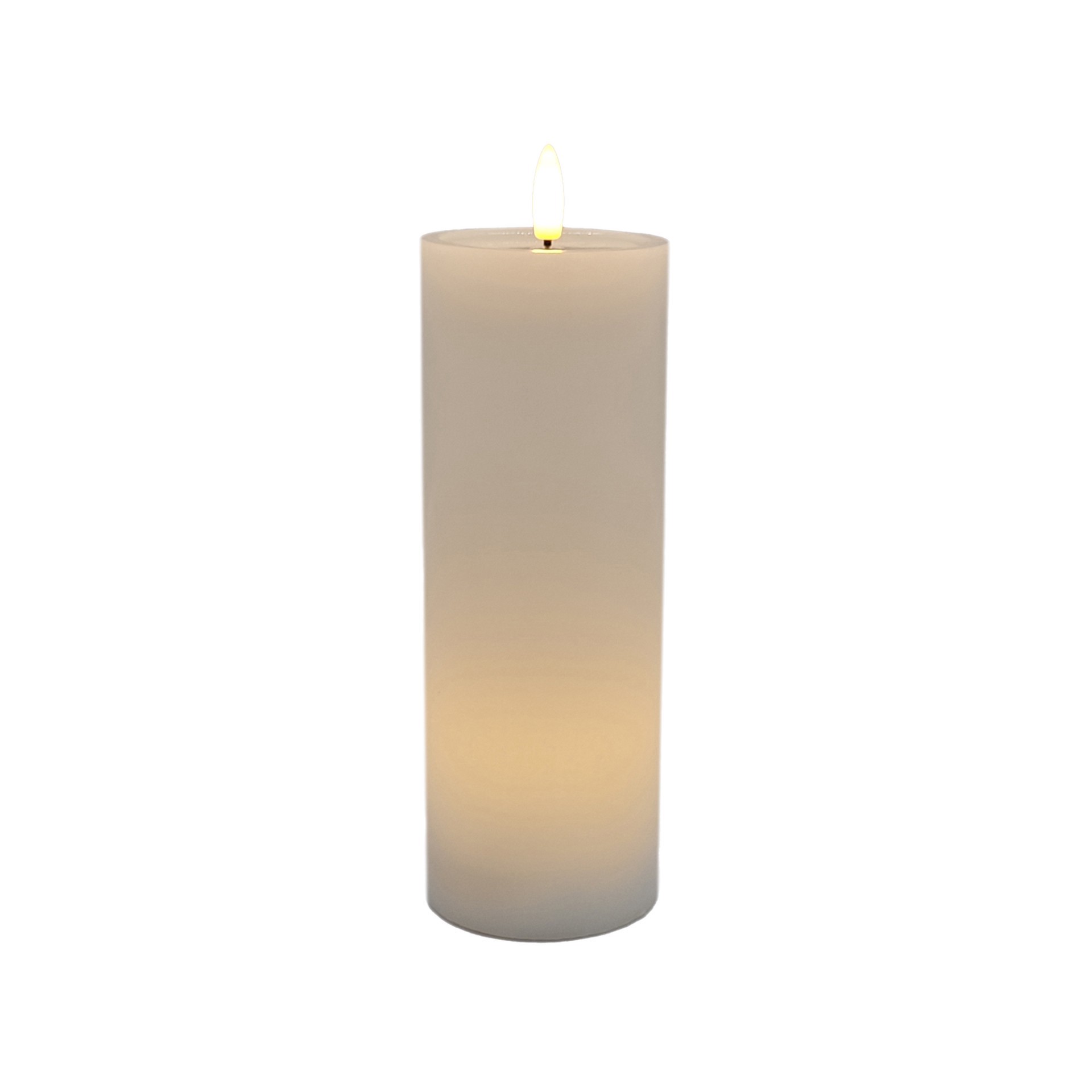 slide 3 of 3, 3" X 8" Led Wax Pillar Flickering Candle By Ashland, 3 in x 8 in